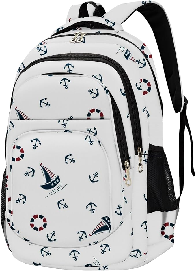 rickyh style School Backpack Travel Bag for Men & Women Lightweight College Back Pack with Laptop Compartmen