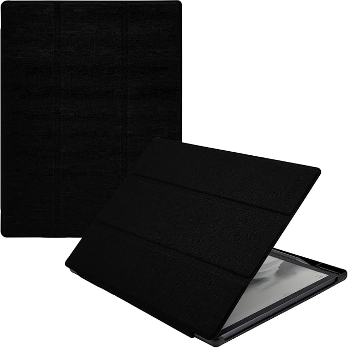 Protective Folio Case for 8.2'' iFLYTEK AINOTE Air 2, Ultra-Thin Lightweight Trifold Protective Cover with Built-in Pen Holder Auto Sleep/Wake for AINOTE Air2 Tablet (Cloth Black)