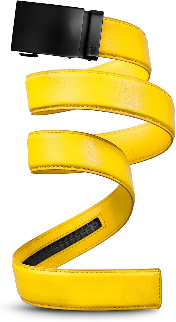 Mission Belt Men's Leather Ratchet Belt, 40mm Metal Collection