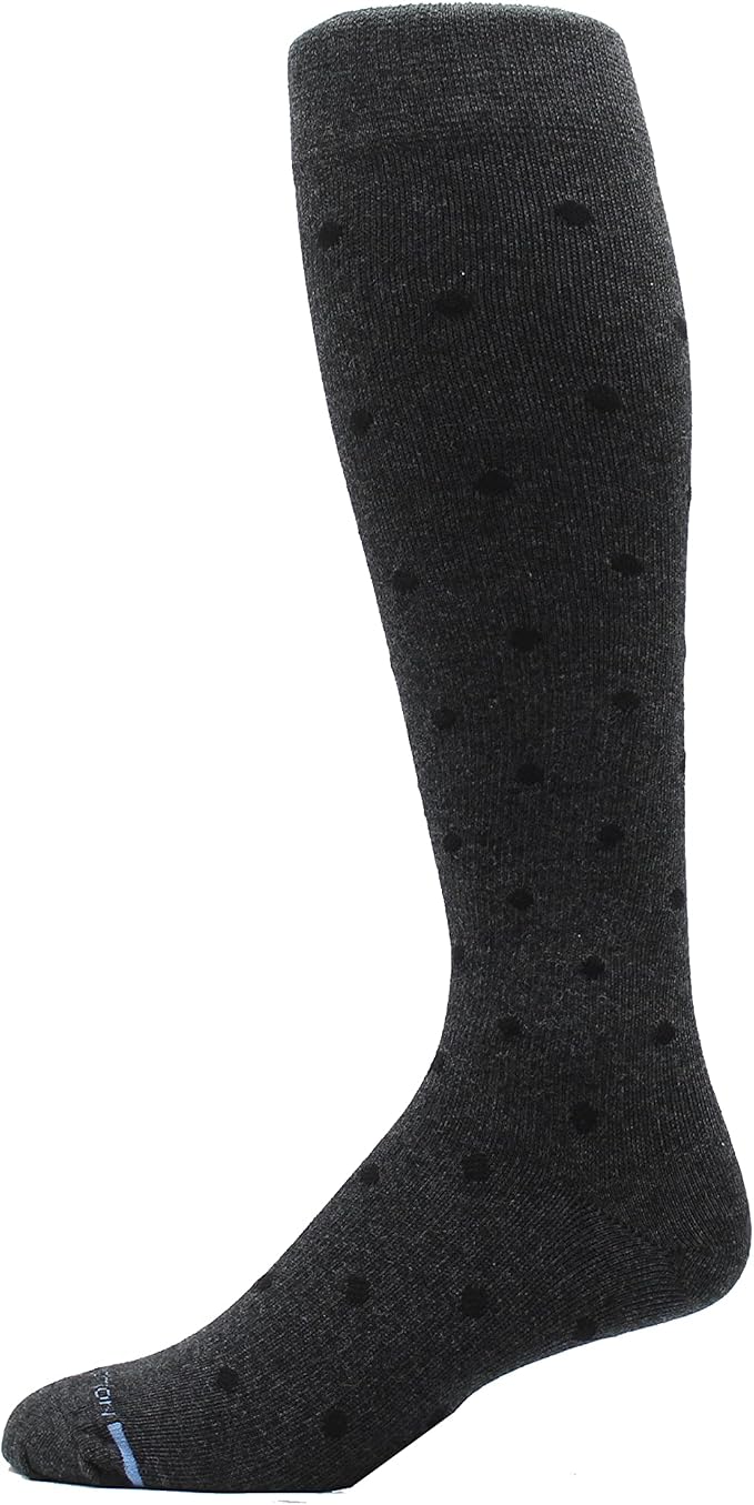 Dr. Motion 4 Pairs Men's Athletic Traveler Graduated Compression Knee High Socks