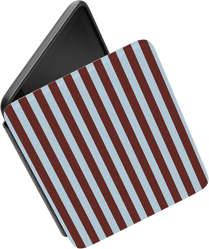 Casely Kindle Case | Sunday in Brooklyn | Blue Stripes | Compatible with 7” Kindle Colorsoft and 7” Kindle Paperwhite (12th Gen)