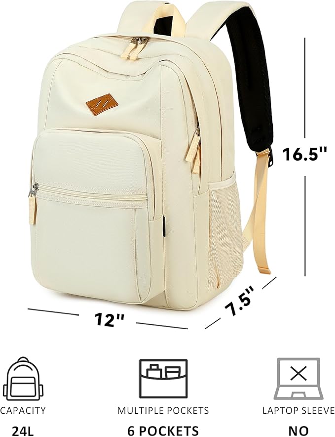 abshoo Classical Basic Travel Backpack For School Water Resistant Bookbag | For School, For School