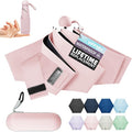 Travel Mini Umbrella Compact Small & Lightweight, UV Rain Protection, Pocket-Sized Folding Umbrellas with Quickdraw & Case for Men Women & Kids Backpack