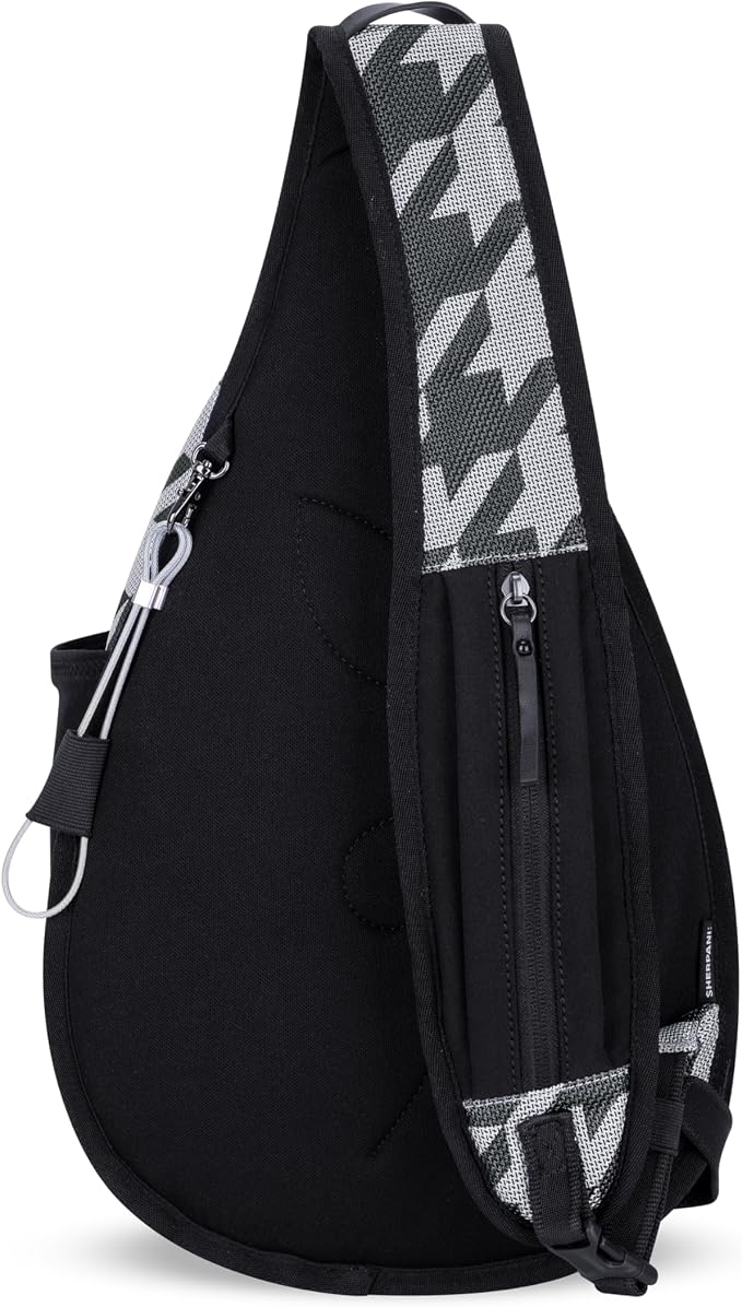 Sherpani Esprit, Anti Theft Sling Bag, Right-Handed Sling Purse, 10L Travel Bag, Crossbody Backpack, Travel Gift, Fits 10 Inch Tablet (Houndstooth)