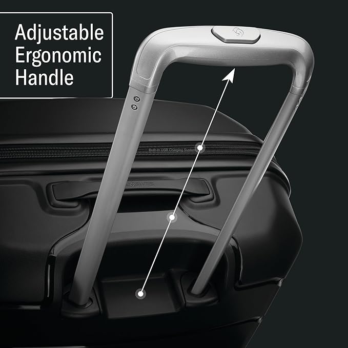 Samsonite Freeform Medium Luggage with Dual 360° Spinner Wheels - Checked Suitcase - TSA Lock, Airline-Approved - Lightweight Durable Polypropylene Expandable Hardshell - White/Grey