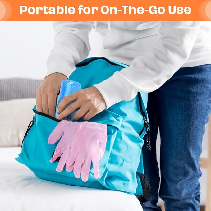 100 Pack Waterproof Shoe Covers Disposable, Premium Non-Slip Recyclable CPE Shoe Covers Protectors for Indoors, Durable, Booties, One Size Fits Most, Fits up to Size 13 US Men and 15 US Women, Blue