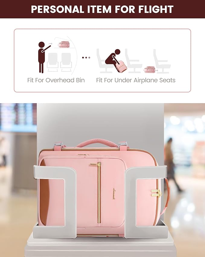 LOVEVOOK 40L Travel Backpack Flight Approved Carry on Backpack,3 Packing Cubes,Waterproof Personal Item Travel Bag,TSA Carry on Luggage Suitcase Travel Essentials,Gifts for Women & Men,fits 17" Laptop