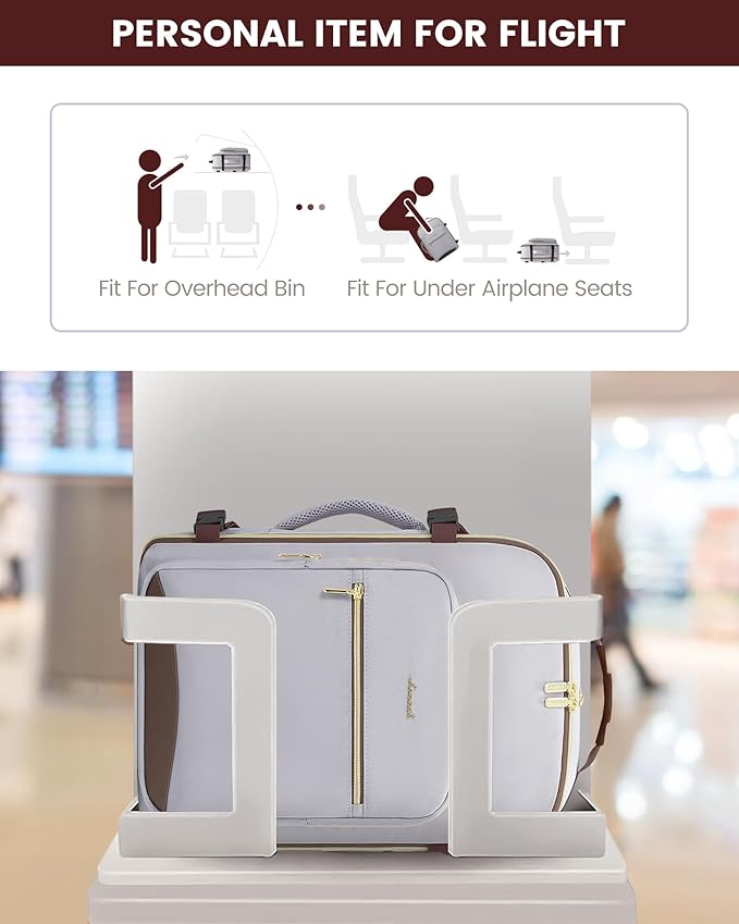 LOVEVOOK 40L Travel Backpack Flight Approved Carry on Backpack,3 Packing Cubes,Waterproof Personal Item Travel Bag,TSA Carry on Luggage Suitcase Travel Essentials,Gifts for Women & Men,fits 17" Laptop