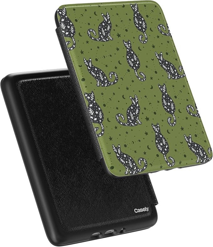 Casely Kindle Case | Sabrina's Bestie | Black Cats | Compatible with 7” Kindle Colorsoft and 7” Kindle Paperwhite (12th Gen)