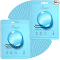 VIABEAUTY 24 Pack of Hyaluronic Acid Face Mask with Peptides Complex - Deep Hydrating & Brightening Facial Sheet Mask - Moisturizing Face Masks Skincare Facial Sheets for All Skin Types