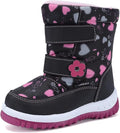 CIOR Winter Snow Boots for Boy and Girl Outdoor Waterproof with Fur Lined(Toddler/Little Kids)