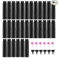 30 PCS/8ML Portable Atomizer Perfume Bottles, Mini Empty Refillable Cologne Spraye Bottle, Pocket Travel Perfume Liquid Sprayer (Matte Black)