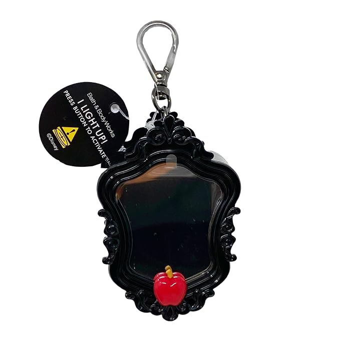 Bath & Body Works Disney Villains Collection Evil Queen Mirror Light-Up Hand Gel Holder with a Natural Oats Sample Soap