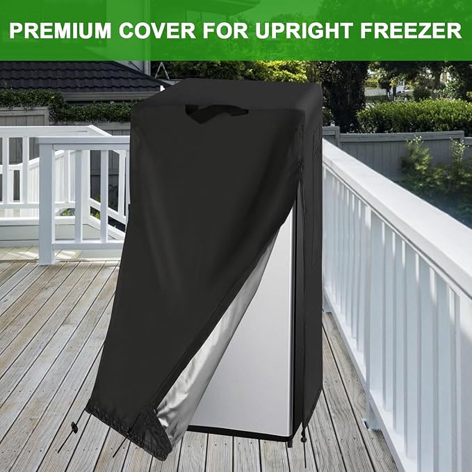 Customized Size Refrigerator Cover, Customized Cover Waterproof for Protecting Upright Freezers/Beverage Refrigerator/Large Cold Rooms