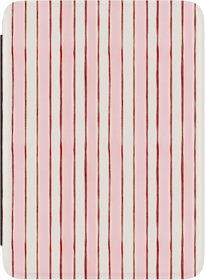 Casely Kindle Case | Pretty in Pastel | Blush Stripes | Compatible with 7" Kindle Colorsoft and 7" Kindle Paperwhite (12th Gen)