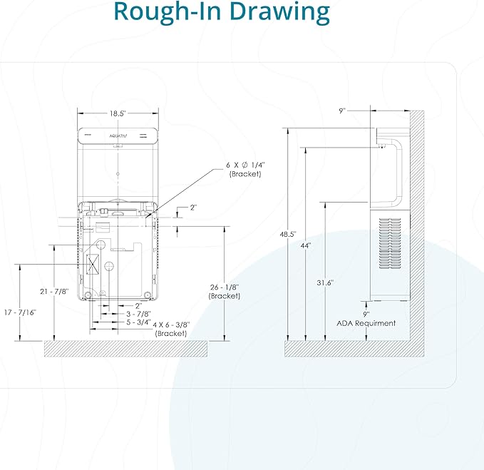 AquaTru Pro Wall Mounted Bottle Filling Station – Refrigerated & Filtered Water Dispenser - Touch-Free Sensor, 9.5 GPH Cooling Capacity, Filter Monitor – Ideal for Schools, Offices & Gyms