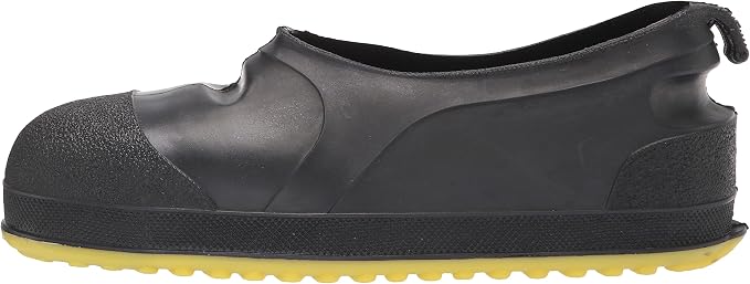 Tingley Workbrutes 35211 Steel Toe Overshoe, Small, Black With Yellow Sole