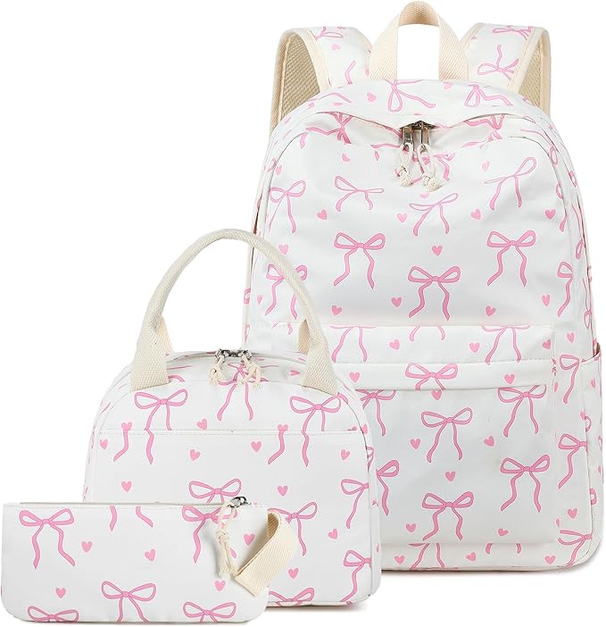LEDAOU Backpack for Girls School Bag Kids Bookbag Teen Backpack Set Daypack with Lunch Bag and Pencil Case | Kids, Bookbag, Daypack, with Lunch Bag, and Pencil Case