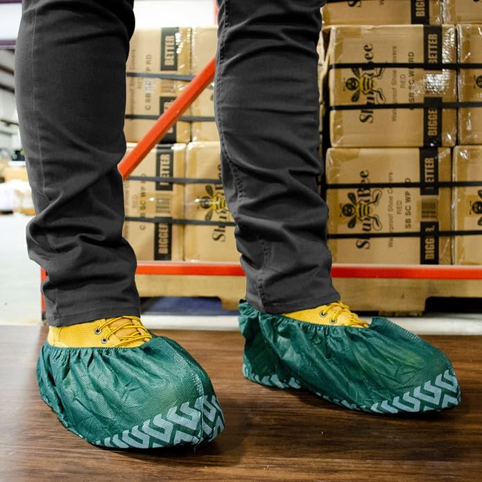 ShuBee Original Disposable, Extra-Large Boot and Shoe Covers, Thicker & Stronger, Durable Protection for Floors - 50 Pairs