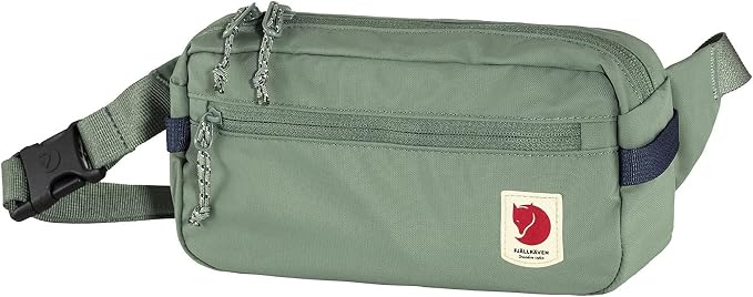 Fjällräven High Coast Hip Pack – Lightweight Waist Pack, Crossbody Sling Bag for Travel, Hiking & Everyday Use, Patina Green