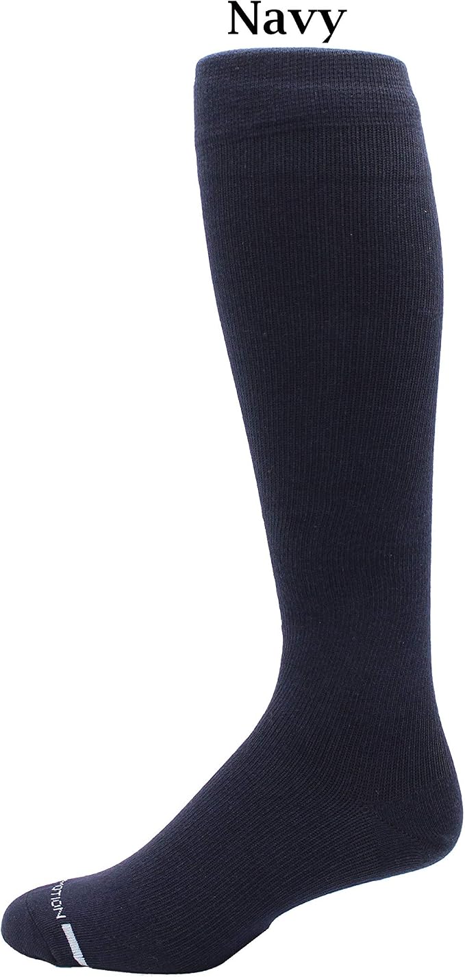 Dr. Motion 4 Pairs Men's Athletic Traveler Graduated Compression Knee High Socks