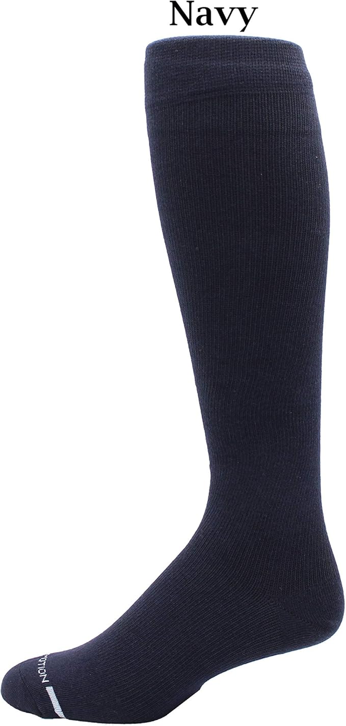 Dr. Motion 4 Pairs Men's Athletic Traveler Graduated Compression Knee High Socks