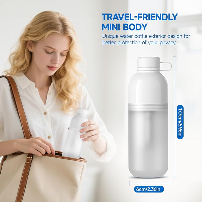 Morfone Portable Bidet for Travel, High Pressure Electric Handheld Sprayer 350ML with Dual Spray Modes, USB-C Rechargeable Waterproof Travel Bidet for Women, Men, Postpartum, Personal Hygiene(White)