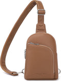 INICAT RFID Blocking Sling Bag, Anti Theft Crossbody Bag for Women Compact Travel Purses Vegan Leather