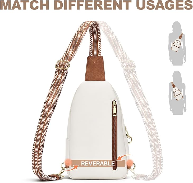 SYTRAH Anti Theft Crossbody Bags for Women, RFID Sling Bag Travel Purse, RFID Cross Body Purses Chest Bag for Travel