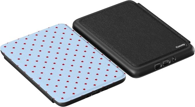 Casely Kindle Case | Tiny Stars | Red & Blue | 7” Kindle Colorsoft and 7” Kindle Paperwhite (12th Gen)