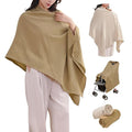 TADO MUSLIN 2-Pack Nursing Covers for Breastfeeding, 100% Organic Cotton Muslin Nursing Cover for Mom, Soft Breathable Breastfeeding Cover, Full Privacy Cover for Nursing, Regular Coverage Brown Beige