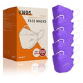 Borje KN95 Face Masks, 100 Pcs Disposable Face Masks, Purple Mask Against PM2.5 from Fire Smoke & Dust Filter Efficiency 95%