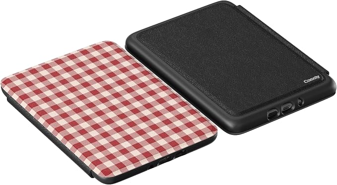 Casely Kindle Case | Sweet Jam | Red Gingham | 7” Kindle Colorsoft and 7” Kindle Paperwhite (12th Gen)