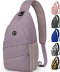 Pritent Crossbody Bags for Women Men Trendy Sling Bag Backpack Casual Chest Bag with Convertible Shoulder Strap