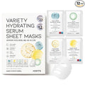 #OOTD Face Mask Korean Skincare for Dry Sensitive Skin | Hydrating, Revitalizing, Calming, Collagen, Ceramide, Cica, Vitamin C Serum Sheet Masks (12EA)