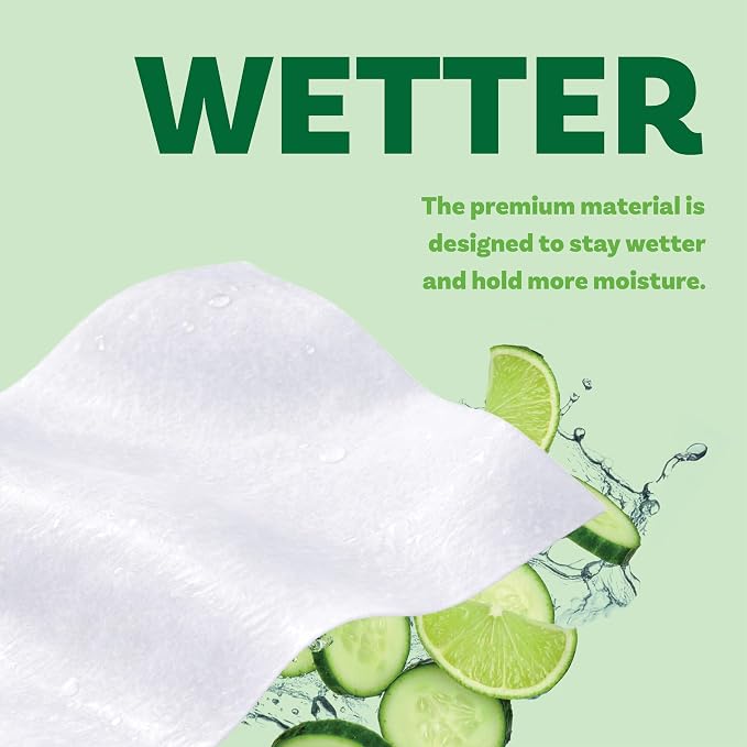 Extra Large Bath Wipes for Adults Bathing No Rinse - 80 Ultra Thick Disposable Body Cleansing Wipes for Men, Women & Elderly - Great for Gym, Camping, Post Surgery - Cucumber Lime