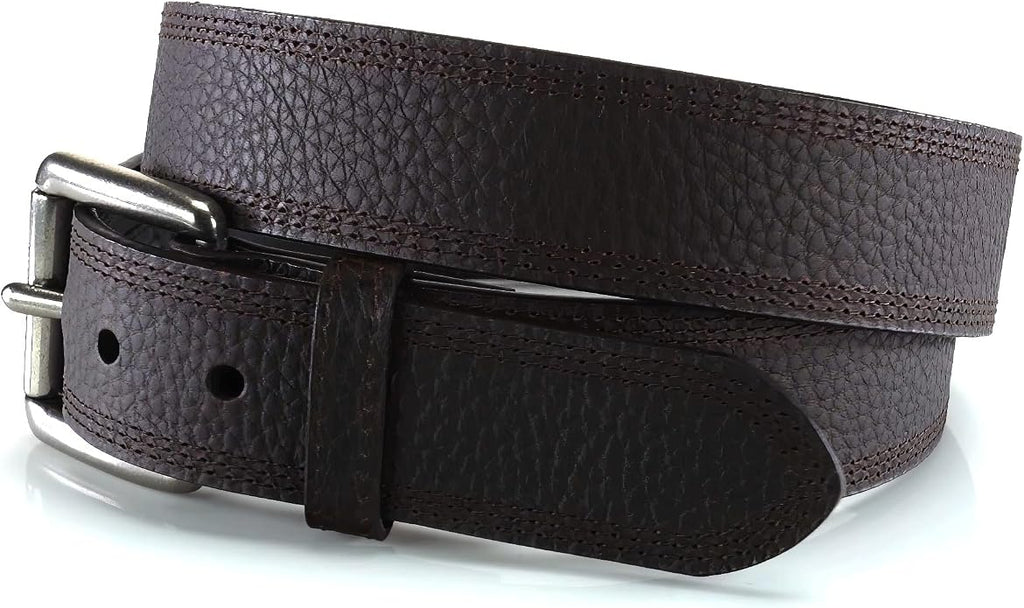 ARIAT Men's Triple Row Stitch Belt with Removable Roller Buckle
