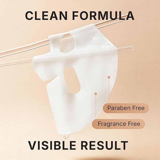VIABEAUTY Bio Collagen Face Mask with PDRN and Hyaluronic Acid - Hydrogel Collagen Mask Overnight - Deep Hydrating, Glass Skin, Firming & Rejuvenating Skincare| 1.41oz(40g) x 4ea
