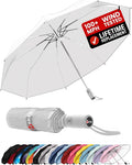 Repel Windproof Travel Umbrella - Compact & Withstands Winds up to 100MPH , Strongest Premium Auto Folding Umbrella for Rain and Sun - Durable, Light & Portable for Women & Men , Fits Backpack & Cars