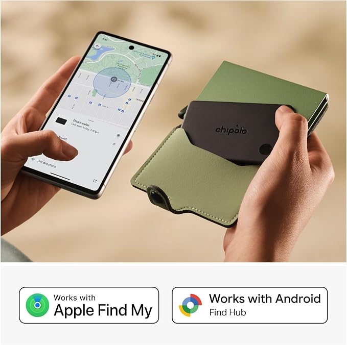 Chipolo Card – Rechargeable Wallet Tracker Card, Bluetooth Tracker, Item Locator, Passport Finder Compatible with Apple Find My or Find Hub with Call Your Phone & Out of Range Alerts (Pack of 2)