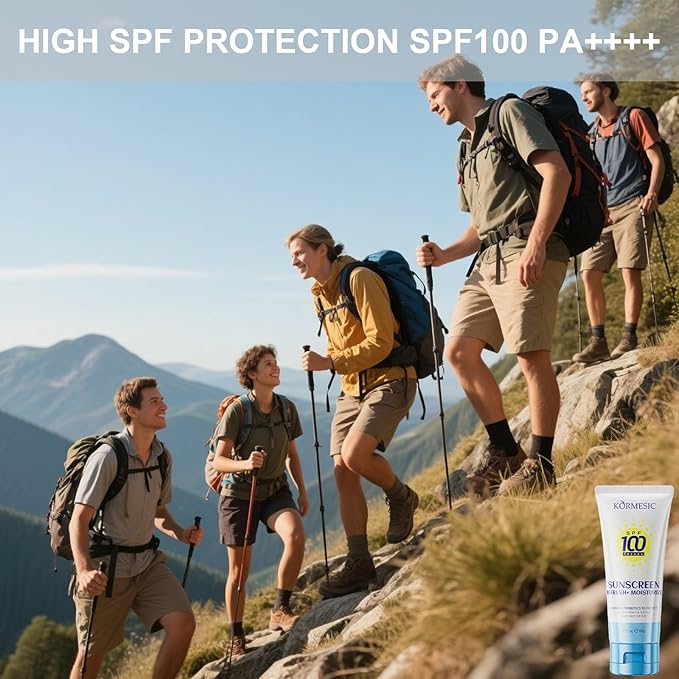 High Protection Sunscreen for Face & Body SPF100+ PA++++ | Broad Spectrum Sunscreen with Centella & Jasmine | Waterproof, Non-Greasy, Hydrating | Perfect for Outdoor, Beach, Travel & Daily Use