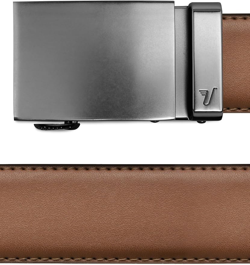 Mission Belt Men's Leather Ratchet Belt, 40mm Metal Collection