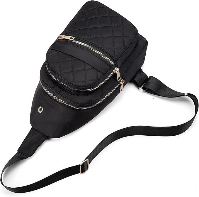 Banelu Small Sling Backpack Crossbody Sling Bag for Women, Chest Bag Daypack Fanny Pack Cross Body Bag for Outdoors Hiking Traveling