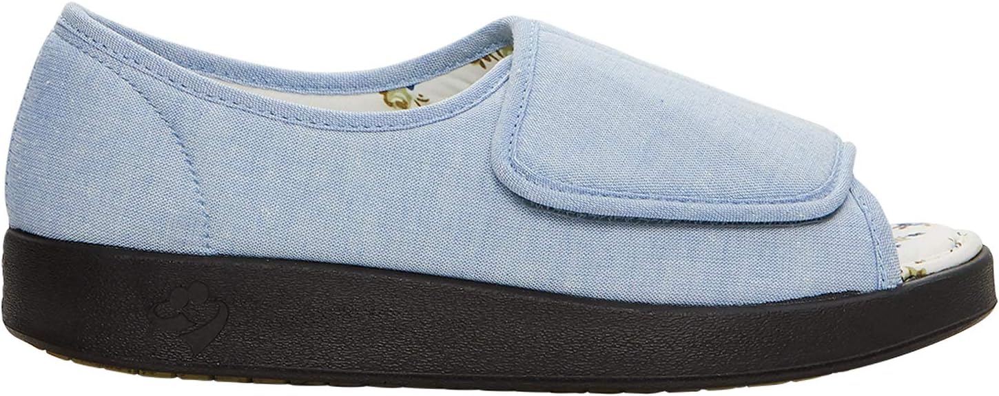 Silverts Women’s Adaptive Clothing Open Toe Shoes, Adjustable Wide Fit Sandals for Elderly, Nursing Home & Assisted Dressing