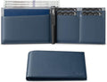 VULKIT Bilfold Passport Holder Leather RFID Blocking Passport Wallet with Hidden Pocket Slim Travel Documents Organizer for Men or Women (Passport, Card, Cash, Coin, SIM Card, Ticket)