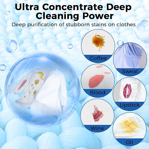 CLEARALIF Laundry Detergent Sheets, Up to 360 Loads, Fresh Linen, liquidless, Eco-Friendly, Zero Waste, Save Space, Travel Laundry Strips for HE Machine