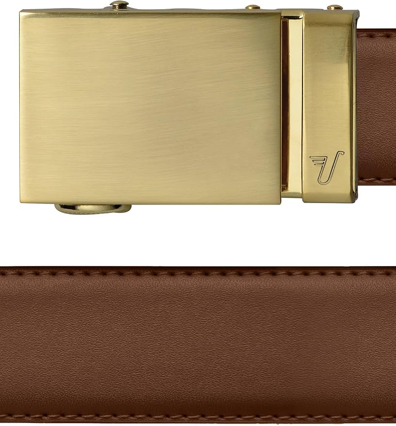 Mission Belt Men's Leather Ratchet Belt, 40mm Metal Collection