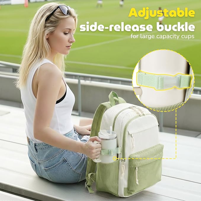 Bluboon School Backpack for Teen Girls Bookbags Elementary High School Corduroy Laptop Bags Women Travel Daypacks