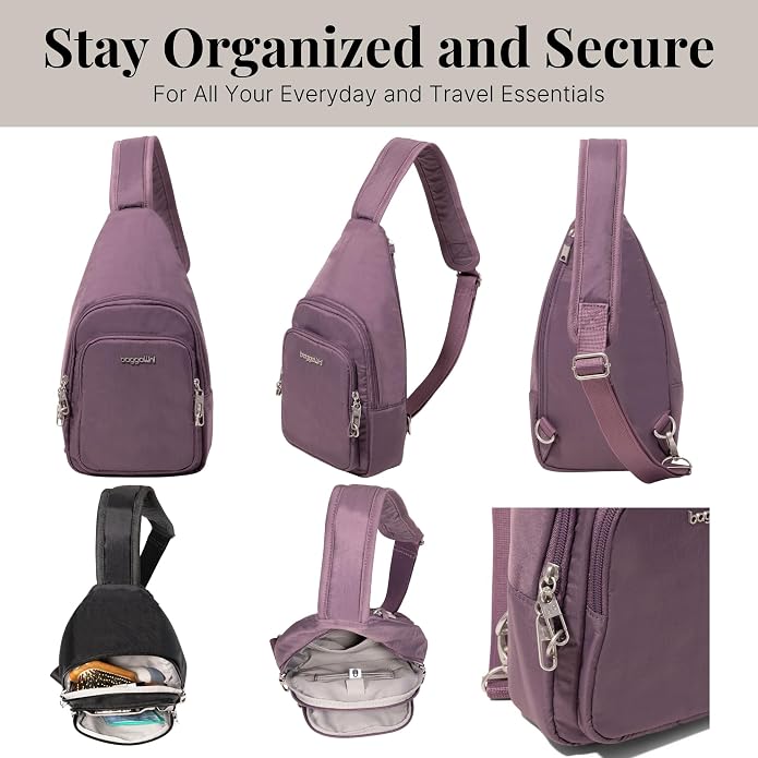 Baggallini Securtex Anti-Theft Daytripper Sling