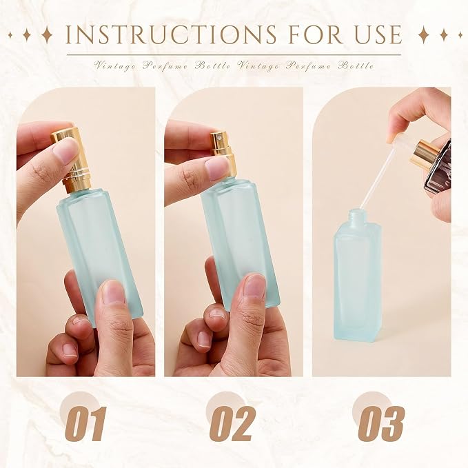 Domensi 30 Pcs 10/15/20/30 ml Perfume Travel Refillable Glass Bottles Spray Bottle Perfume Atomizer for Cologne Dispenser Leak-proof Fragrance Bottles Atomizer Pump Kit (30 ml,Folral Color)